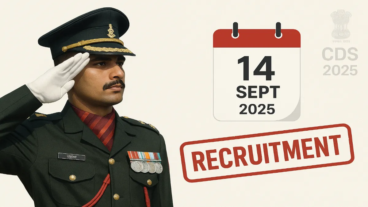 UPSC CDS 2025 Notification Out