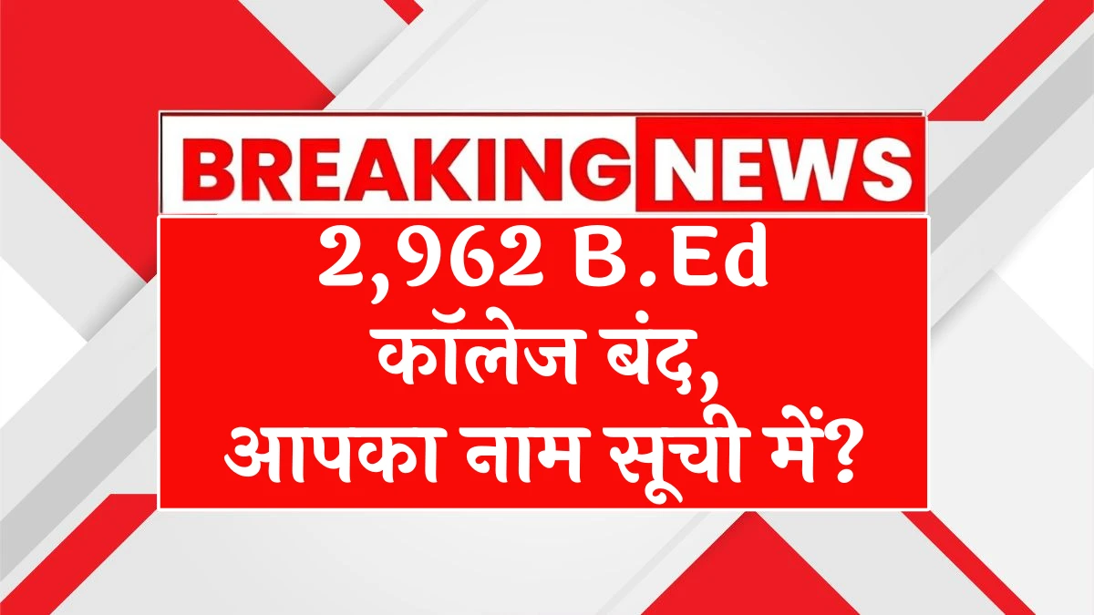 BEd DELED College Cancellation